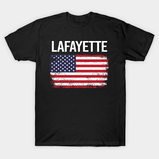 The American Flag Lafayette T-Shirt by flaskoverhand